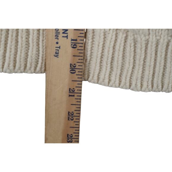 Maje Paris Cable Knit Wool Sweater Beige Long Sleeve Women’s Size 1 Small - Picture 5 of 5